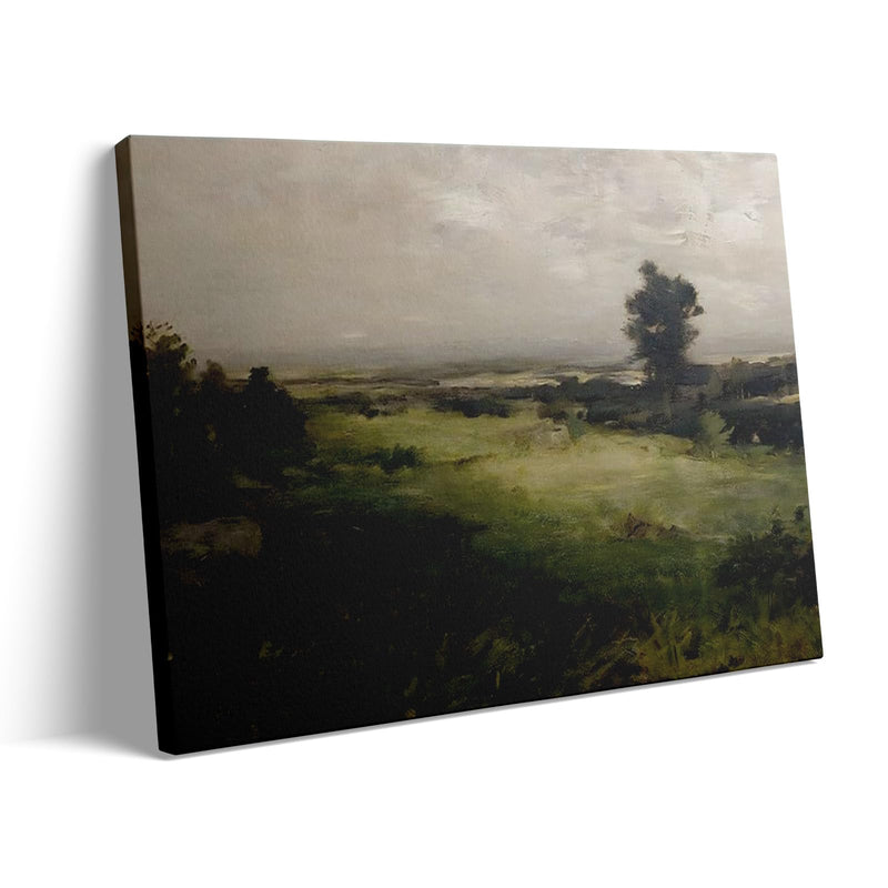 Green Wall Art Pictures for Living Room Decor Nature Forest Landscape Canvas Prints Modern Floral Scenery Painting Artwork Home Decorations 30x40cm YH026