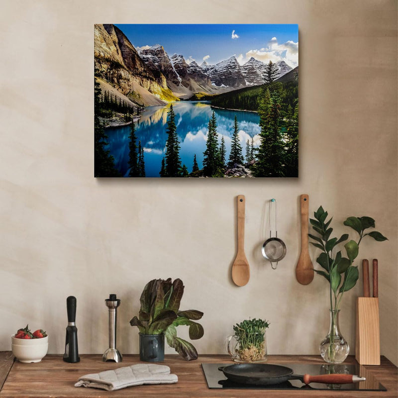 Green Wall Art Pictures for Living Room Decor Nature Forest Landscape Canvas Prints Modern Floral Scenery Painting Artwork Home Decorations 30x40cm YH026