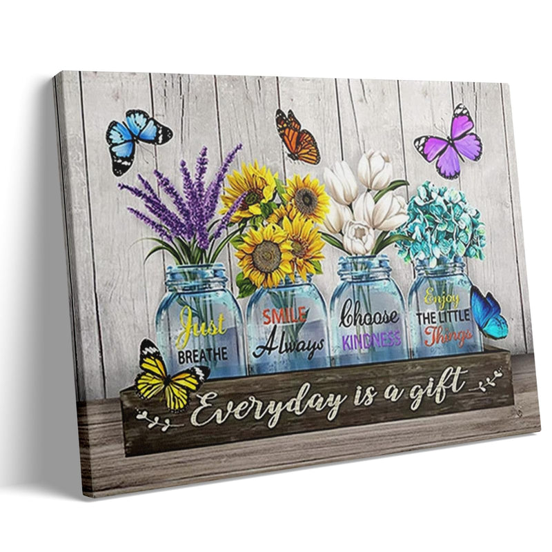 Green Wall Art Pictures for Living Room Decor Nature Forest Landscape Canvas Prints Modern Floral Scenery Painting Artwork Home Decorations 30x40cm YH026