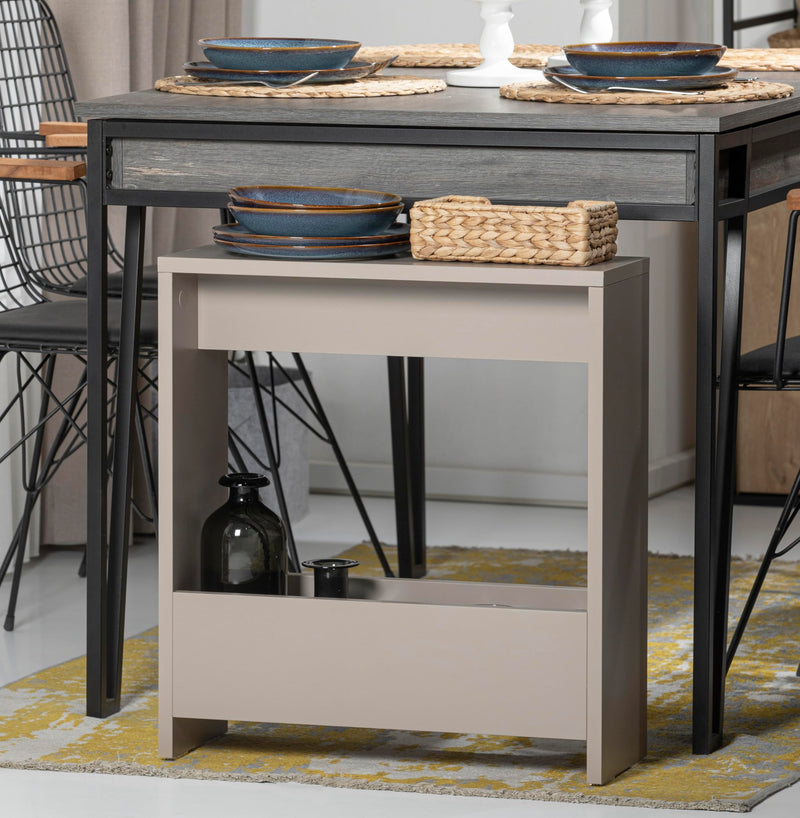 HOCUS PICUS Side Table with Magazine Rack for Living Room and Office - Many Colour Options - Side/End Table - 55 x 20 x 60cm (Dark Oak Effect)