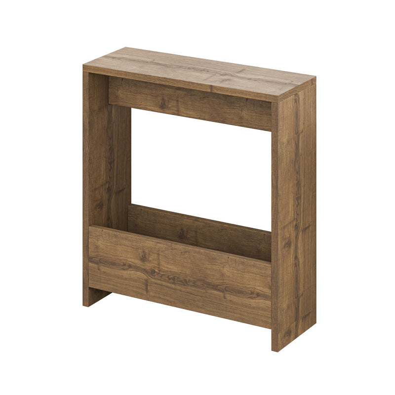 HOCUS PICUS Side Table with Magazine Rack for Living Room and Office - Many Colour Options - Side/End Table - 55 x 20 x 60cm (Dark Oak Effect)